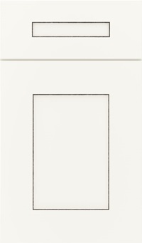 Artisan 5-piece Maple shaker cabinet door in White with Espresso glaze