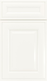 Davenport 5-Piece Maple Raised Panel Cabinet Door in White