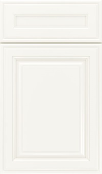 Galleria 5-Piece Maple Raised Panel Cabinet Door in White