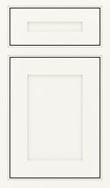 Harmony 5 Piece Maple Inset Cabinet Door in White
