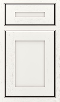 Harmony 5 Piece Oak Inset Cabinet Door in White