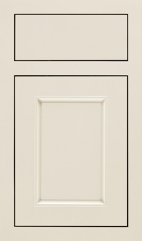Haskins Maple inset cabinet door in Chantille