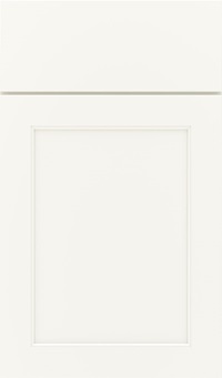 Prescott Maple Flat Panel Cabinet Door in White