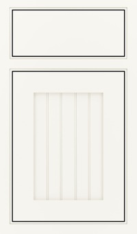 Simsbury Maple Beaded Inset Cabinet Door in White