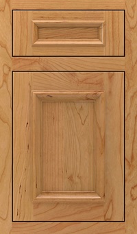 Yardley 5 Piece Cherry Inset Cabinet Door in Natural