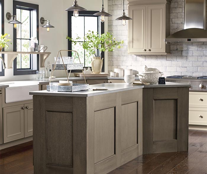 Taupe Kitchen Cabinets - Decora Cabinetry