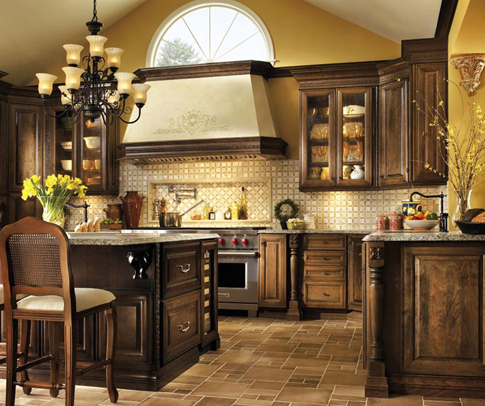 Kitchen Cabinets U Shaped u shaped kitchen design with cherry cabinets - decora Kitchen Cabinets U Shaped u shaped kitchen design with cherry cabinets - decora