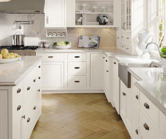 White Inset Kitchen Cabinets - Decora Cabinetry