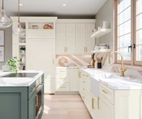 Two-Tone Maple Kitchen Cabinets