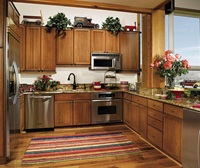 Coriander Coffee Glazed Cabinet Finish on Cherry - Decora