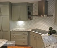 Stamped Concrete Grey Color on Maple Decora