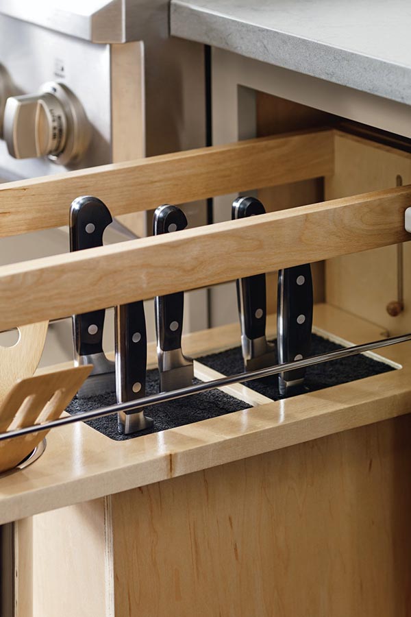 Base Utensil Pantry Pullout Cabinet Knife Block