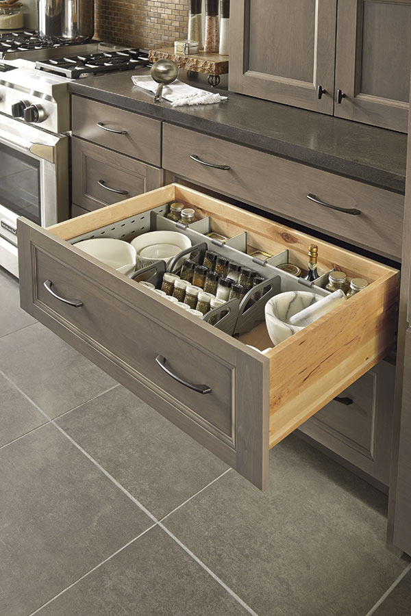 Deep Drawer Base Cabinet With Rollout - Omega Cabinetry