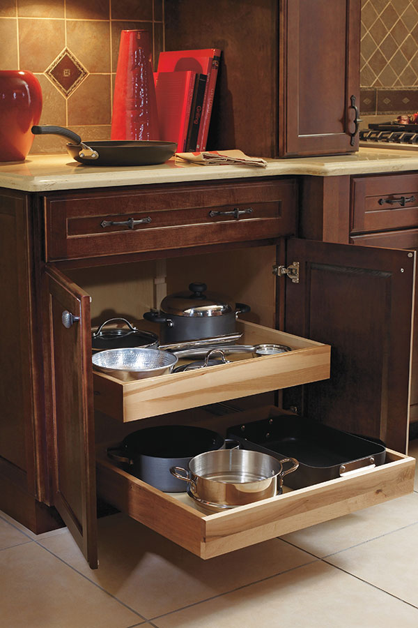 Pull-Out & Roll-Out Cabinets  Kitchen Cabinet Storage Ideas