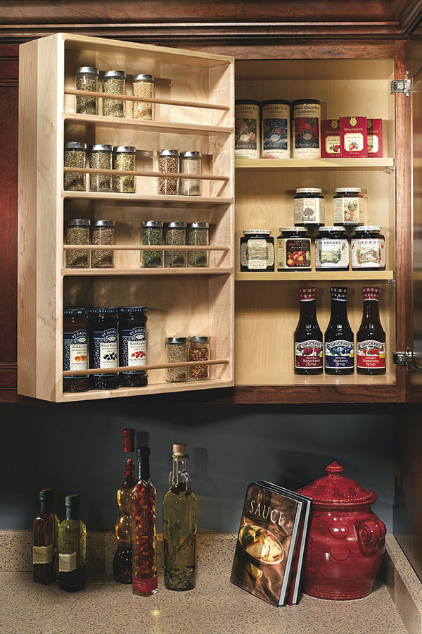 Wall Swing Out Spice Rack Decora, Spice Rack In Cabinet