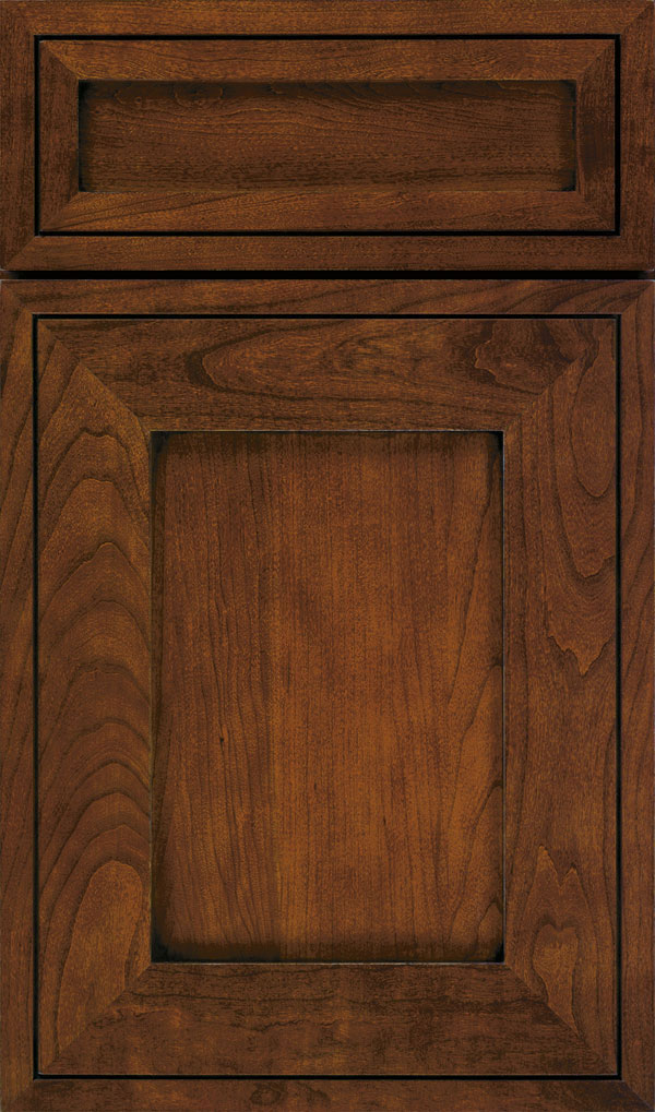 Airedale 5-Piece Cherry Shaker Style Cabinet Door in Arlington with Espresso glaze