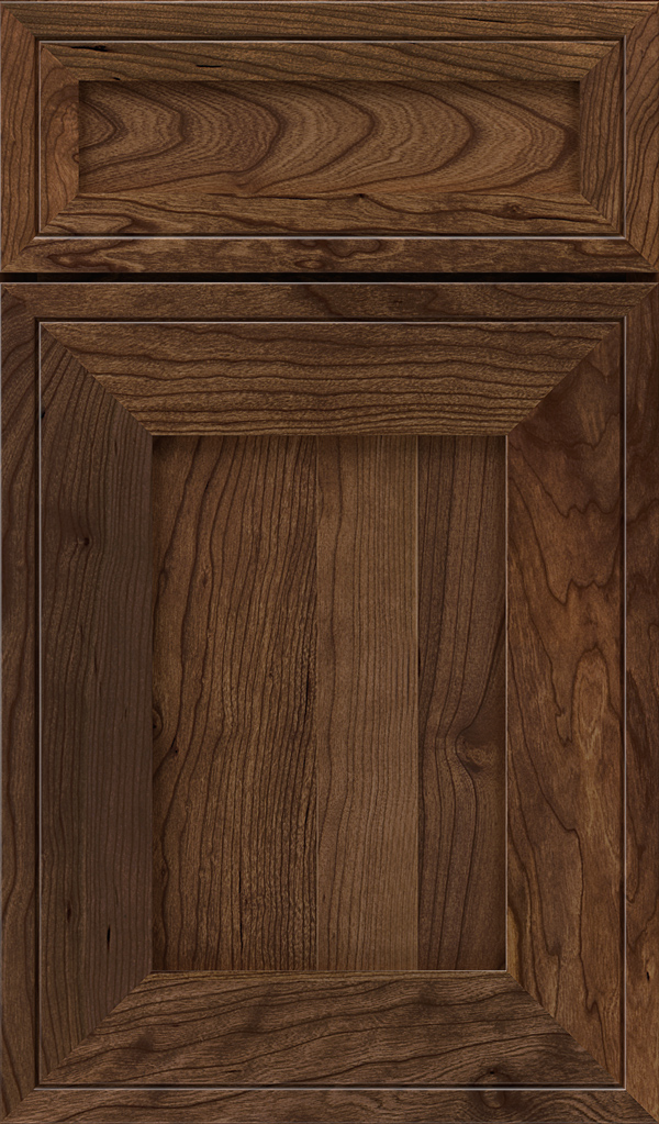 Airedale 5-Piece Cherry Shaker Style Cabinet Door in Mink