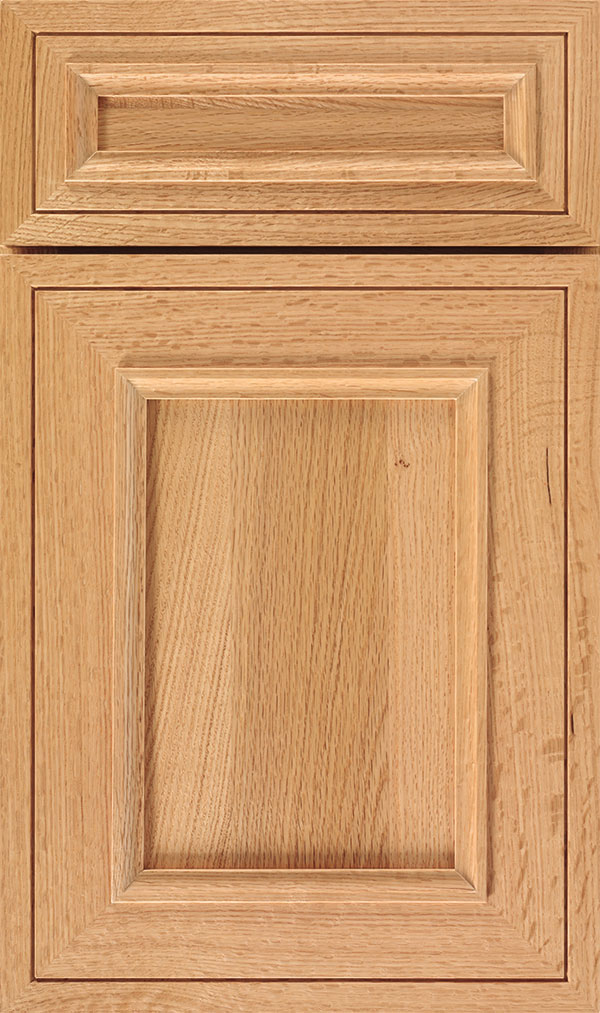 Altmann 5-piece Quartersawn Oak recessed panel cabinet door in Natural