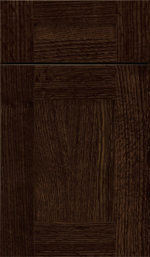 Artisan 5-piece Quartersawn Oak shaker cabinet door in Bombay