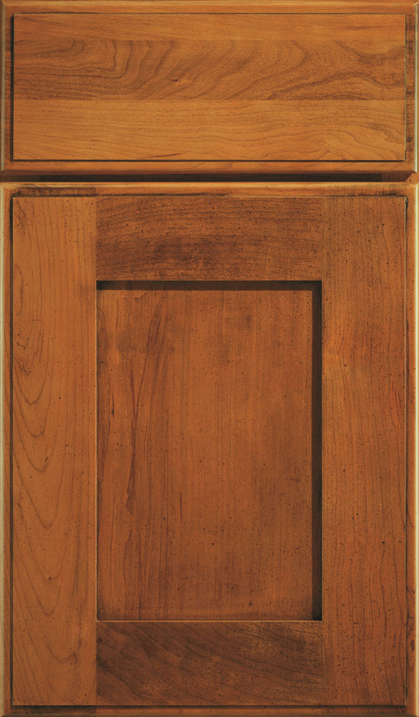 Artisan Cherry Shaker Cabinet Door in Bourbon Noir