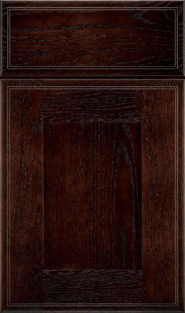 Artisan Oak Shaker Cabinet Door in Teaberry