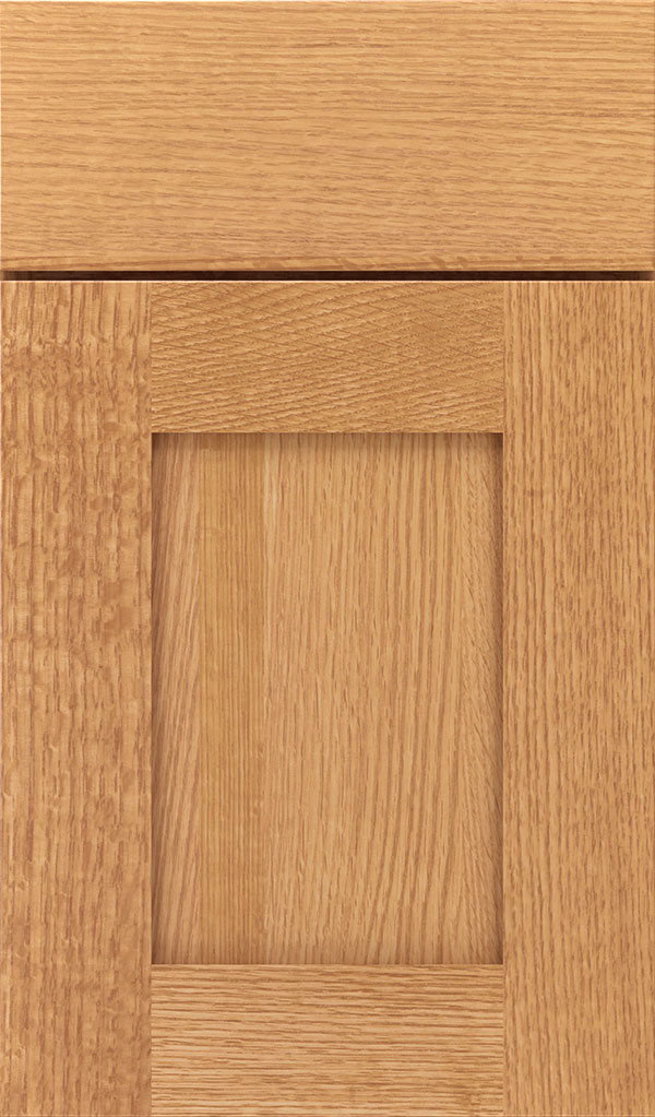 Artisan Quartersawn Oak Shaker Cabinet Door in Natural