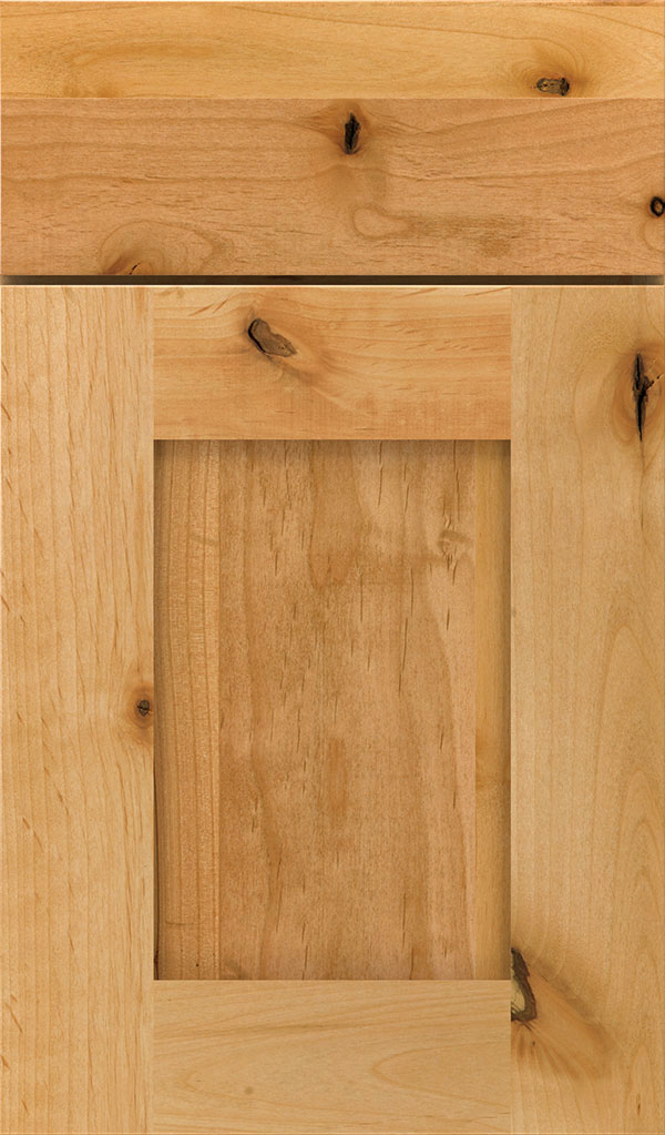 Artisan Rustic Alder Shaker Cabinet Door in Natural