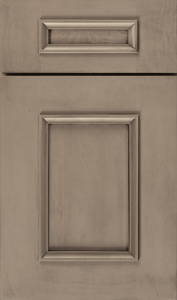 Atwater 5-Piece Maple flat panel cabinet door in Angora