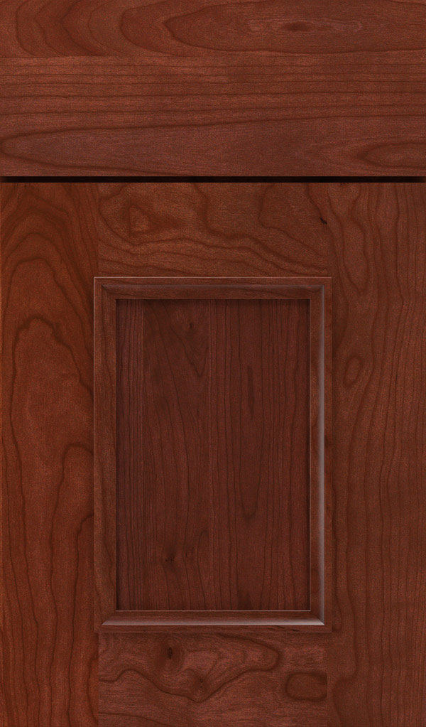 Atwater Cherry flat panel cabinet door in Arlington