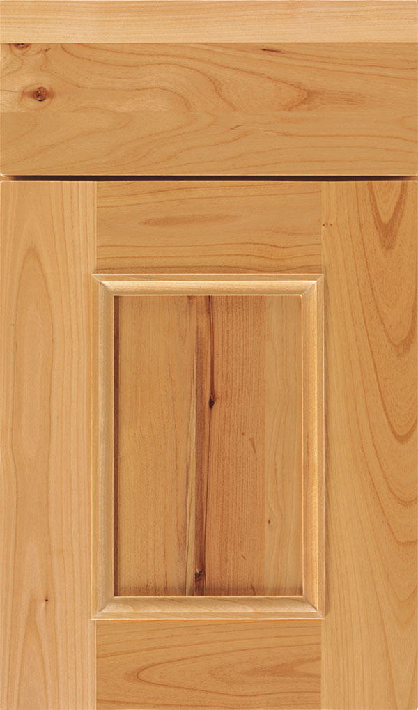 Atwater Rustic Alder flat panel cabinet door in Natural