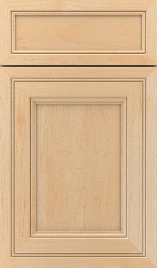 Braydon Manor 5-piece Maple flat panel cabinet door in Natural