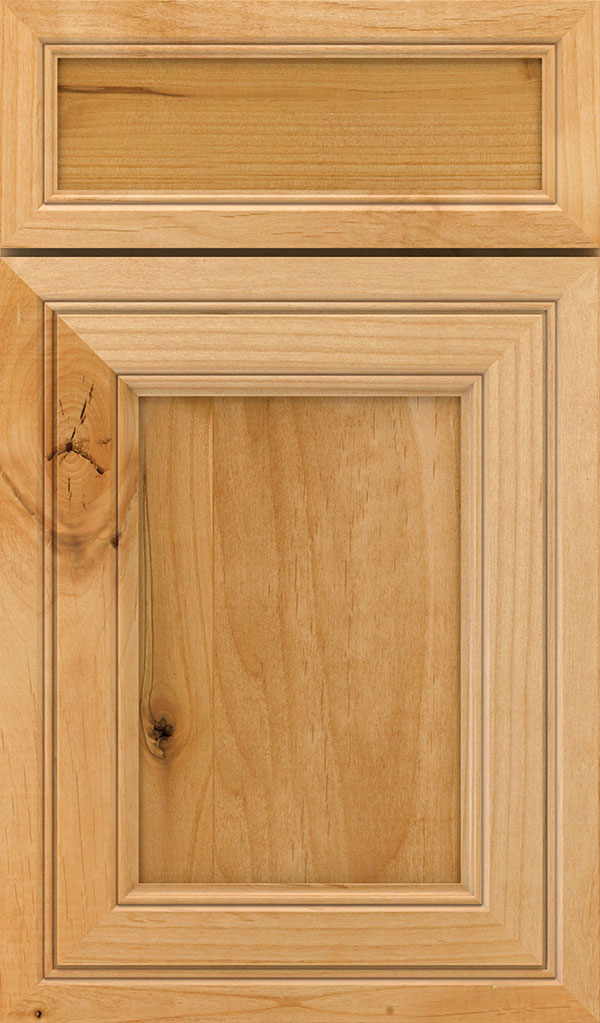 Braydon Manor 5-Piece Rustic Alder Flat Panel Cabinet Door in Natural