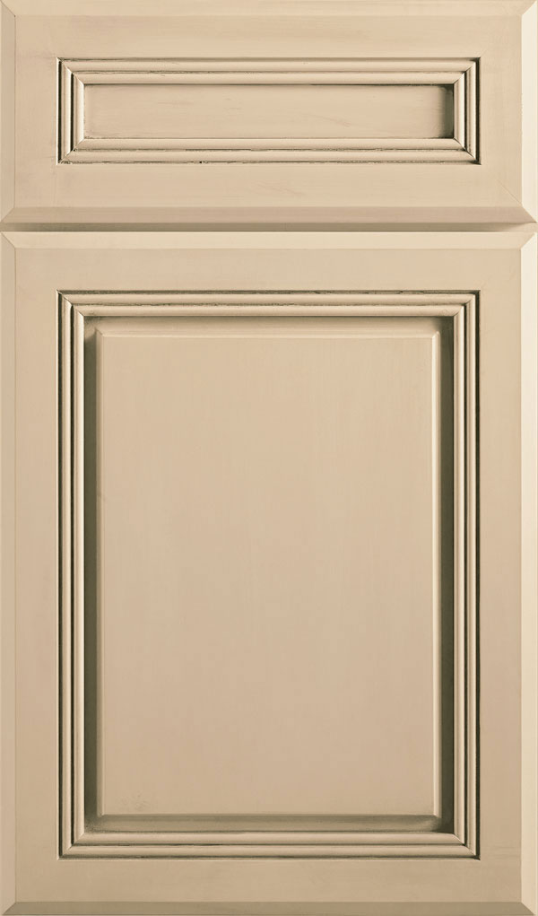 Cambridge 5-Piece Maple Raised Panel Cabinet Door in Irish Creme