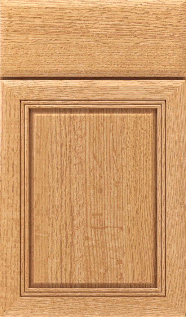 Cambridge Quartersawn Oak Raised Panel Cabinet Door in Natural