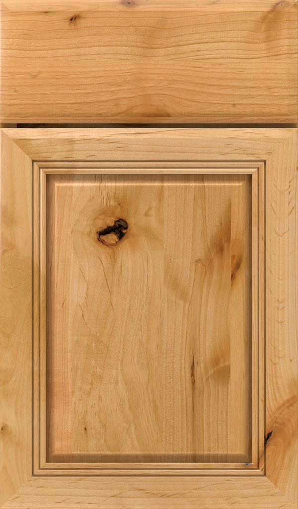 Cambridge Rustic Alder Raised Panel Cabinet Door in Natural