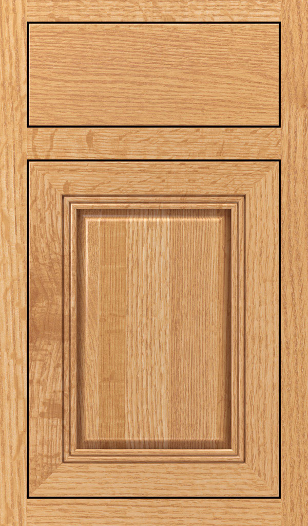 Cambridge Quartersawn Oak Inset Cabinet Door in Natural