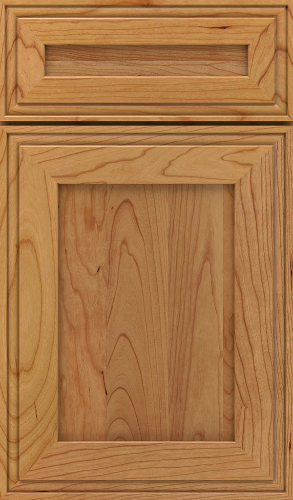 Daladier 5-Piece Cherry Recessed Panel Cabinet Door in Natural