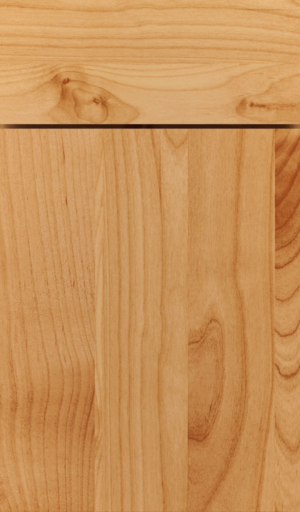 Della Alder slab cabinet door in Natural