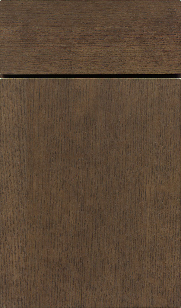 Della Oak Slab Cabinet Door in Kindling