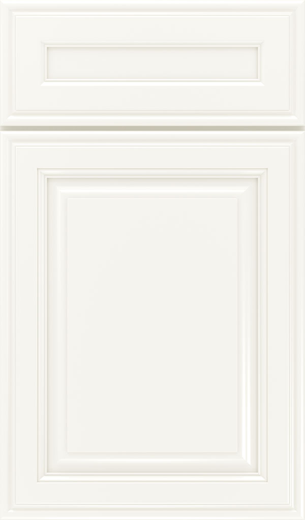 Galleria 5-Piece Maple Raised Panel Cabinet Door in White