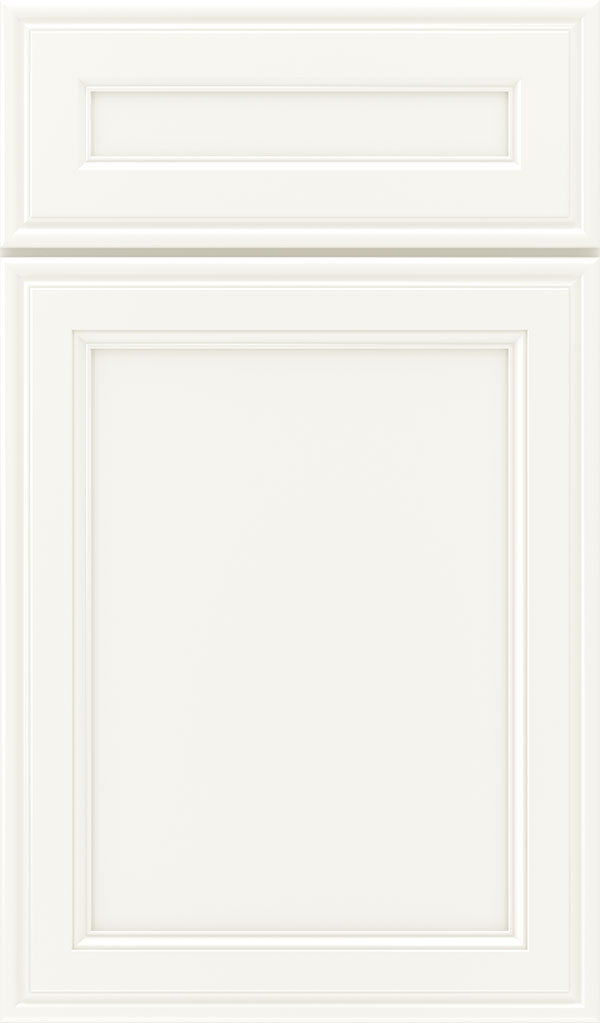 Girard 5-Piece Maple Raised Panel Cabinet Door in White