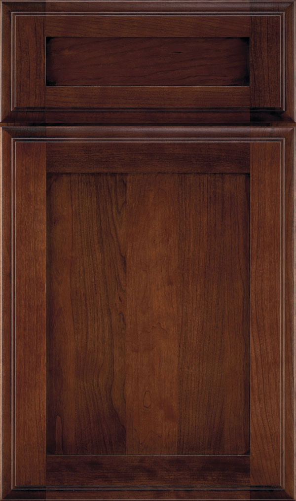 Harmony 5-Piece Cherry Shaker Cabinet Door in Arlington Espresso