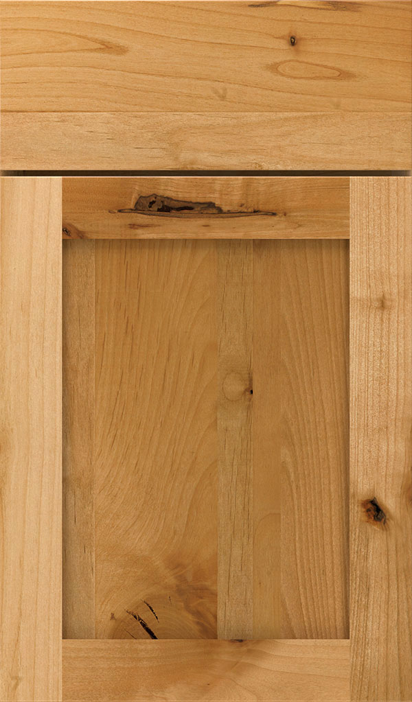 Harmony Rustic Alder Shaker Cabinet Door in Natural