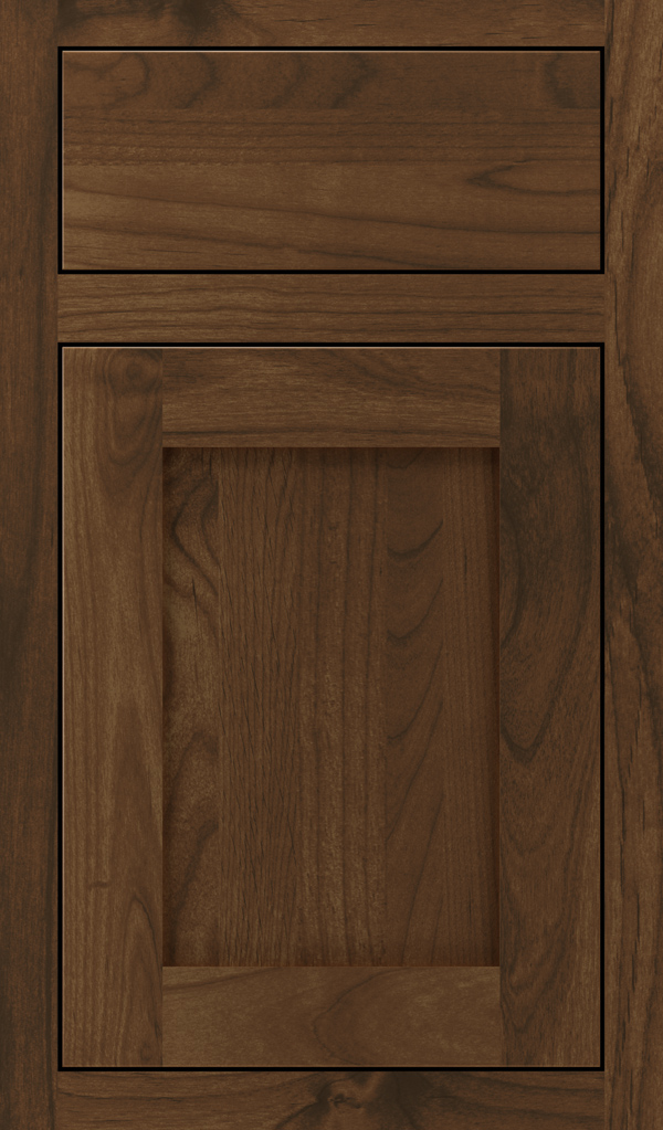 Cherry Door Stained With Dark Walnut Stain Wood - Doors by Decora