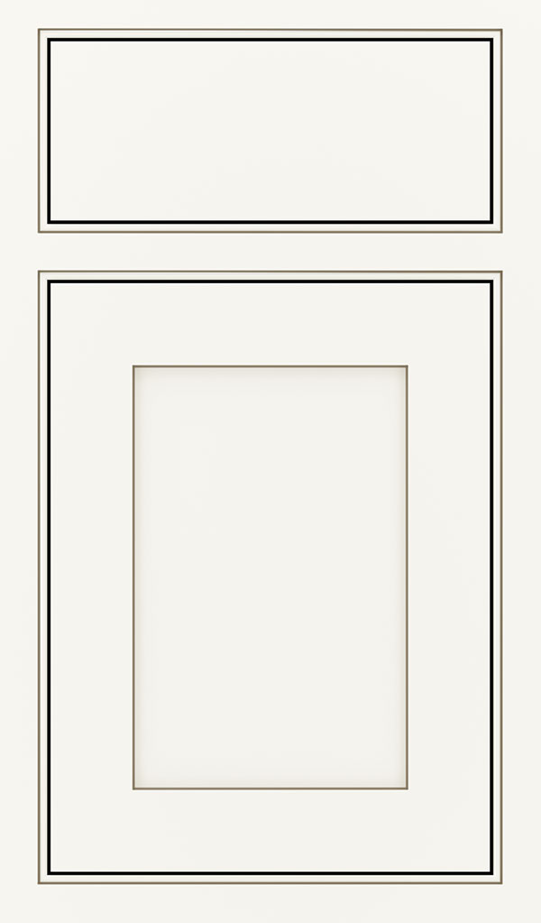 Harmony Maple Inset Cabinet Door in White Twilight