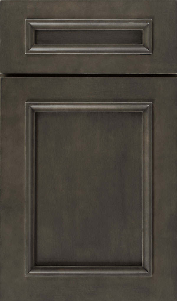 Haskins 5-Piece Maple recessed panel cabinet door in Shadow