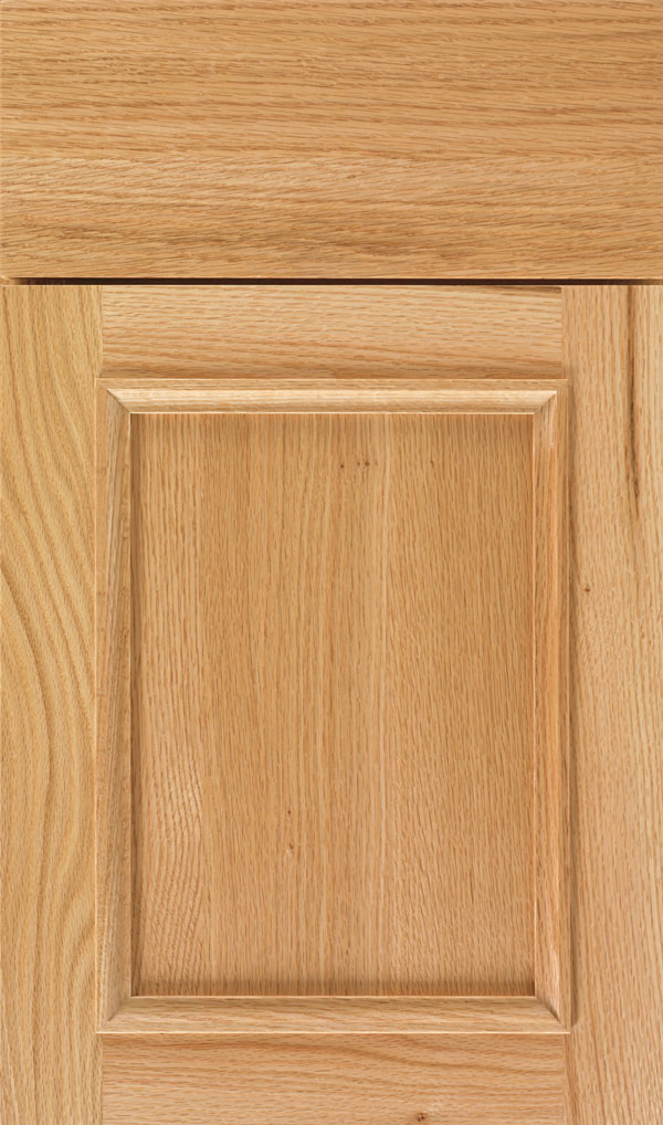 Haskins Quartersawn Oak recessed panel cabinet door in Natural