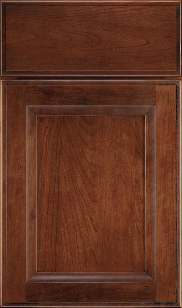 Huchenson Cherry Recessed Panel Cabinet Door in Arlington Espresso