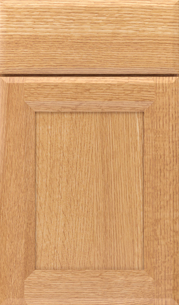 Huchenson Quartersawn Oak Recessed Panel Cabinet Door in Natural
