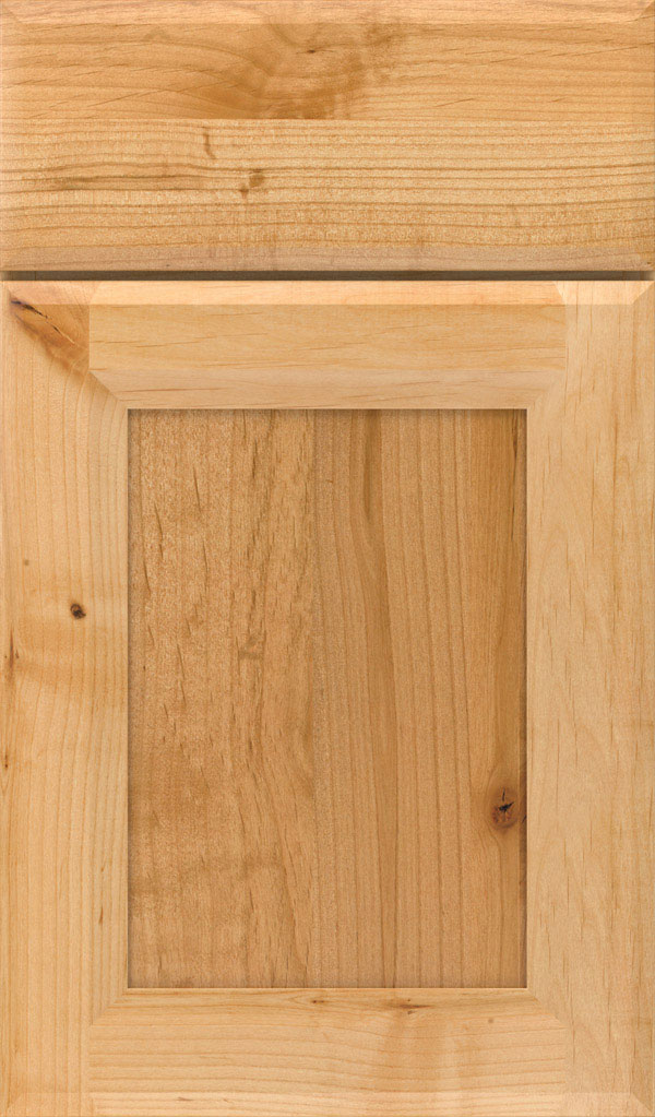 Huchenson Rustic Alder Recessed Panel Cabinet Door in Natural